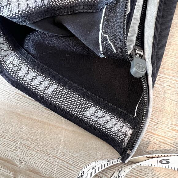 NOVARA Size Large Womens Leg‎ Zip Stretch Waist Drawstring Cycling Black Pants - Picture 9 of 10